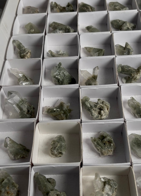 35 Pieces ! Green Chlorite Quartz Lot