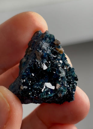 Blue Lazulite from Rapid Creek, Canada PM0628