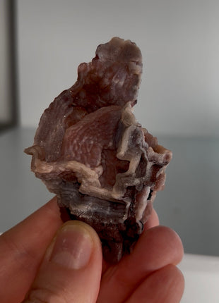 Unusual ! Amethyst after Chalcedony Specimen PM1195