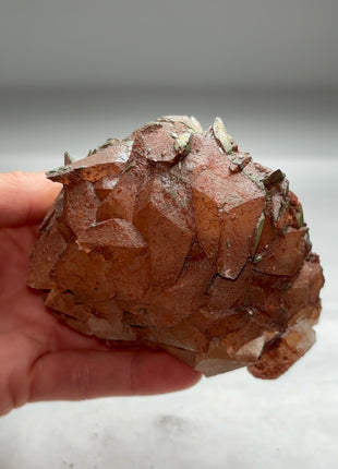 New find ! Iridescent Calcite with Chalcopyrite from Moldova