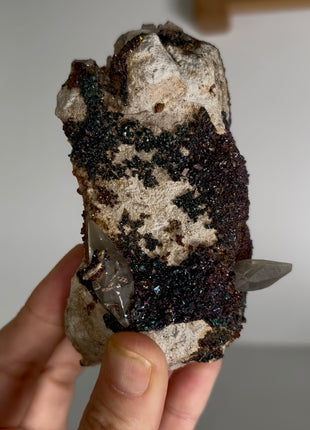 Incredible Color ! Chalcopyrite with Calcite from Sweetwater mine
