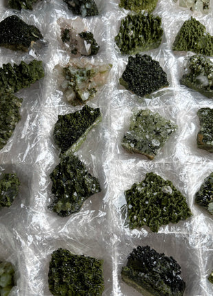 24 Pieces ! Forest Epidote with Quartz Lot