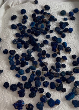 150+ Piece Lot ! Blueberry Azurite Crystals