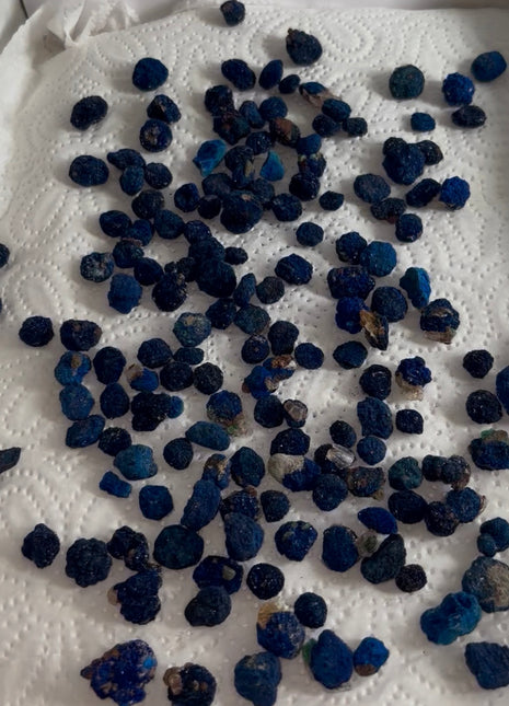 150+ Piece Lot ! Blueberry Azurite Crystals