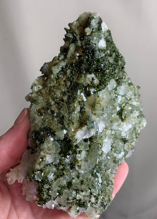 Forest Epidote with Quartz 🌲