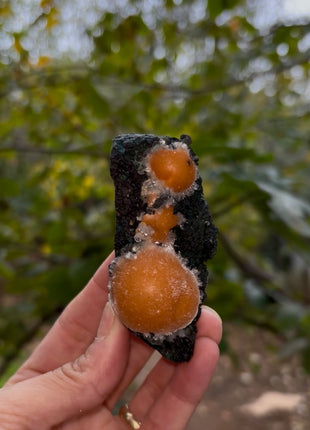 Bright Orange Thomsonite with Mesolite