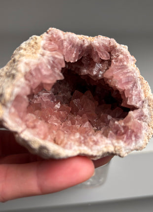 4 Piece Lot ! Pink Amethyst Geodes From Colli Cura Mine, Neuquen, Argentina