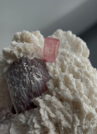Pink Tourmaline with Albite, Lepidolite PM1337