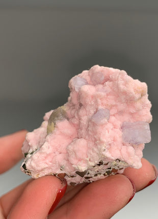 Pink Rhodocrosite with Fluorite, Pyrite - Collection # 154