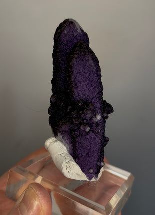 New ! Purple Fluorite Coated Quartz