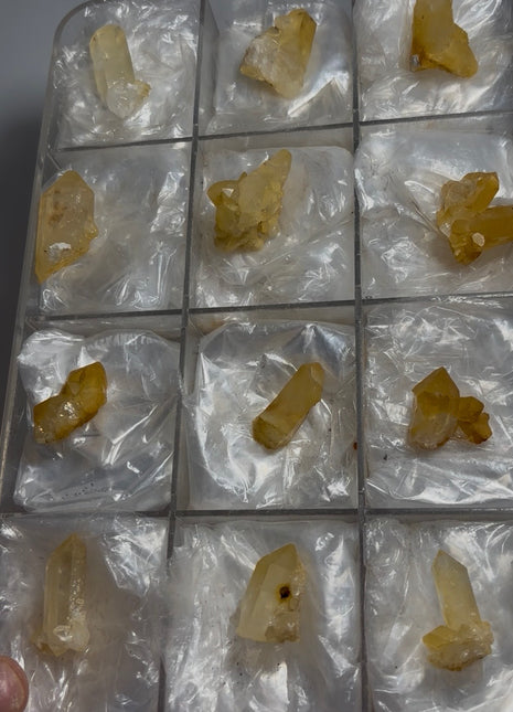 12 Pieces ! Iridescent Golden Quartz Lot 🌈 from Switzerland