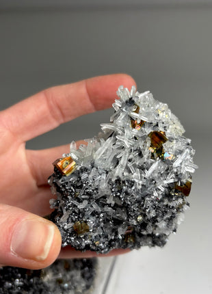6 Pieces ! High Grade Pyrite with Sphalerite, Needle Quartz Lot