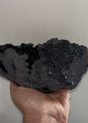 Stunning ! Velvety Black Hematite Flowers