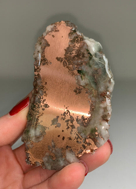 New ! Copper Ore with Quartz Slab - From Keweenaw Peninsula, Michigan