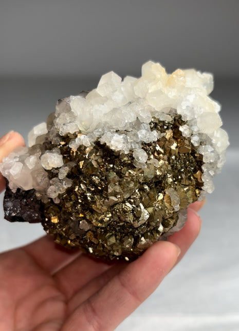 Wow ! Pyrite With Calcite and Galena - From Trepca Mine, Kosovo