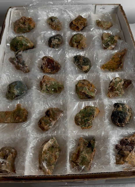 24 Pieces ! Druzy Chrome Chalcedony Lot