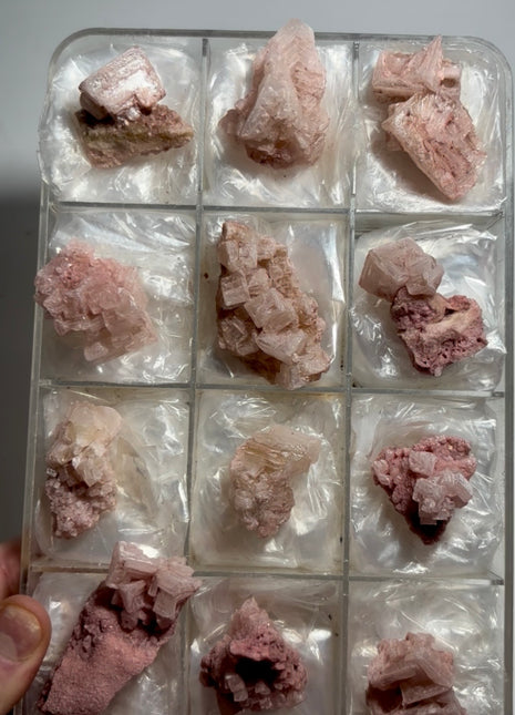 12 Pieces ! Pink Halite Lot