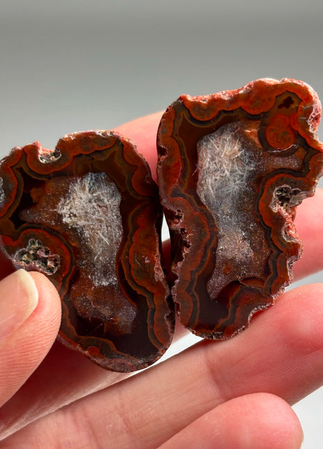 Wow ! Black Sea Agate Pair