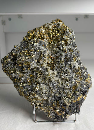 Big Size ! Pyrite, Sphalerite, Galena with Quartz