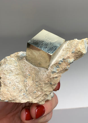 Cubic Pyrite from Navajun, Spain  - Collection # 132
