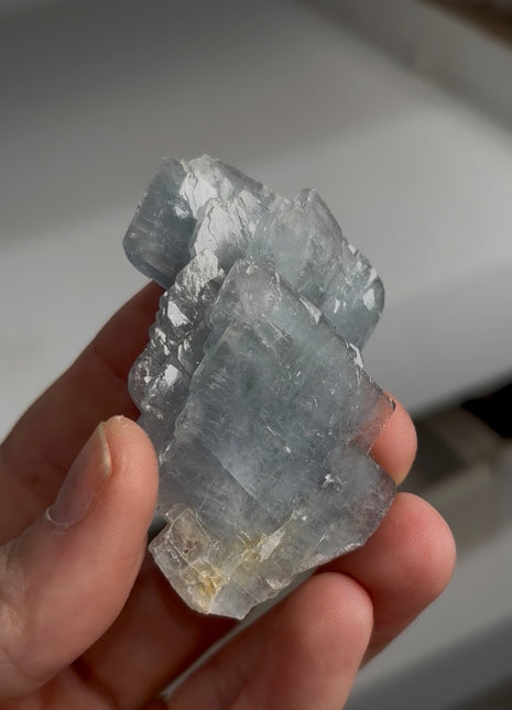 Tabular Blue Barite - From San Simon mine, Spain