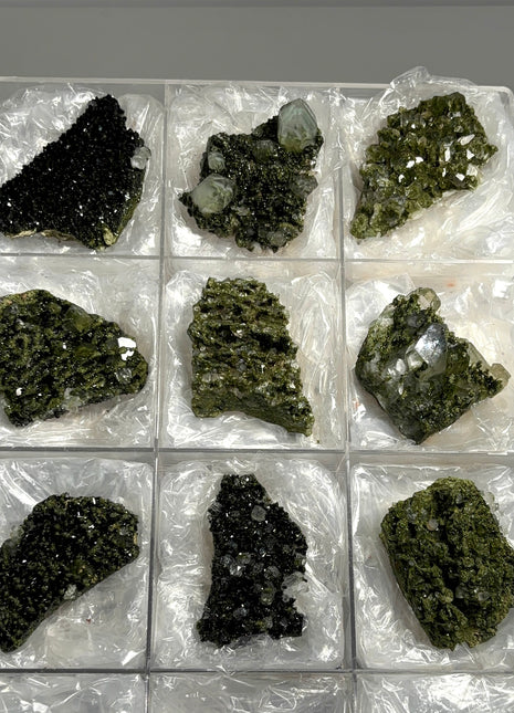 9 pieces ! Fairy Forest Epidote with Quartz Lot