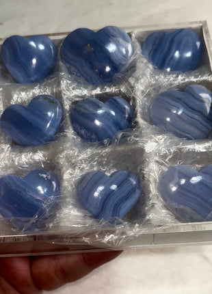 9 pieces ! Blue Lace Agate Lot