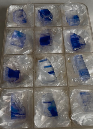 Blue Halite Specimens lot - 12 Pieces !