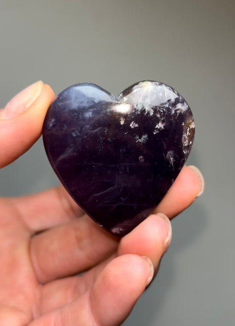 Rare Purple Chalcedony Heart Special Price 💥