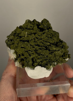 Forest Green Epidote with Quartz