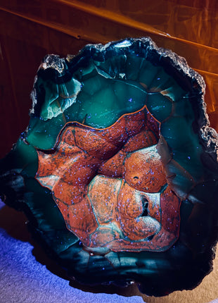 Red Fox Agate Geode from Argentina 🔥