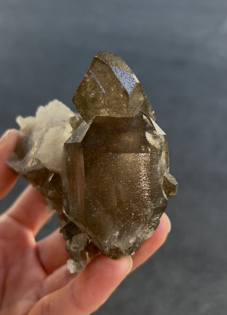 Glittery Smoky Quartz - From Chamonix, French Alps