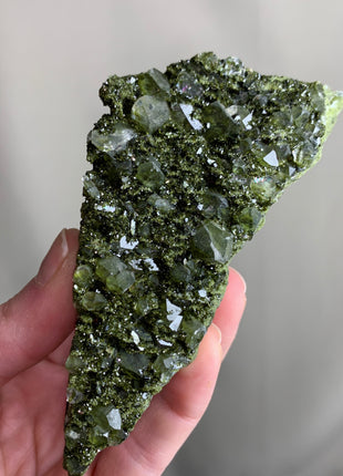 Forest Epidote with Quartz 🌲