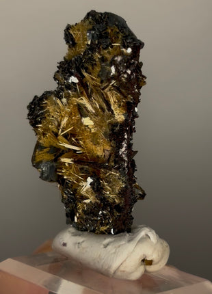 Wow !! Golden Rutile with Hematite