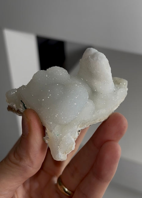 Magical ! Snow Chalcedony Stalactites