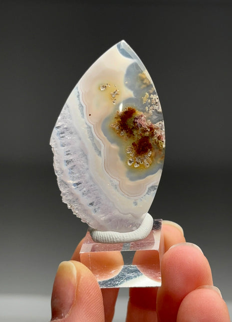 Pink Banded Flower Agate
