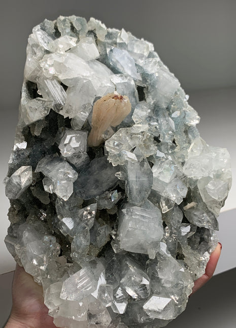 Very Lustrous Apophyllite with Stilbite