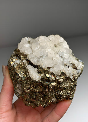 Amazing Pyrite with Calcite - From Trepca mine