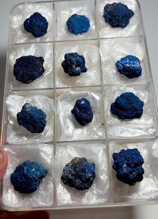 12 Piece Lot ! Blue Azurite Crystals