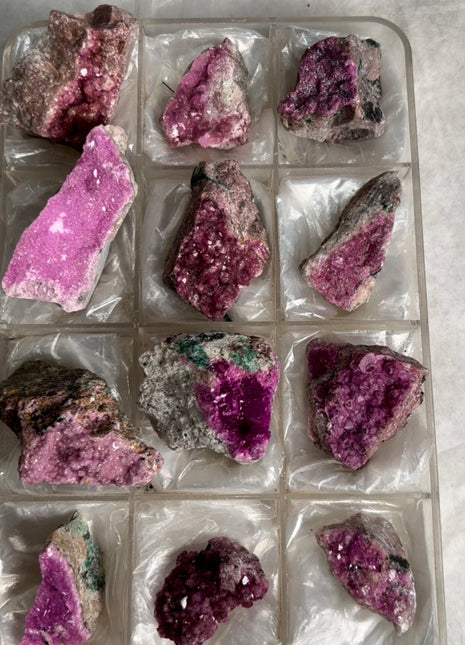 12 Pieces ! Pink Cobaltocalcite Lot from Congo