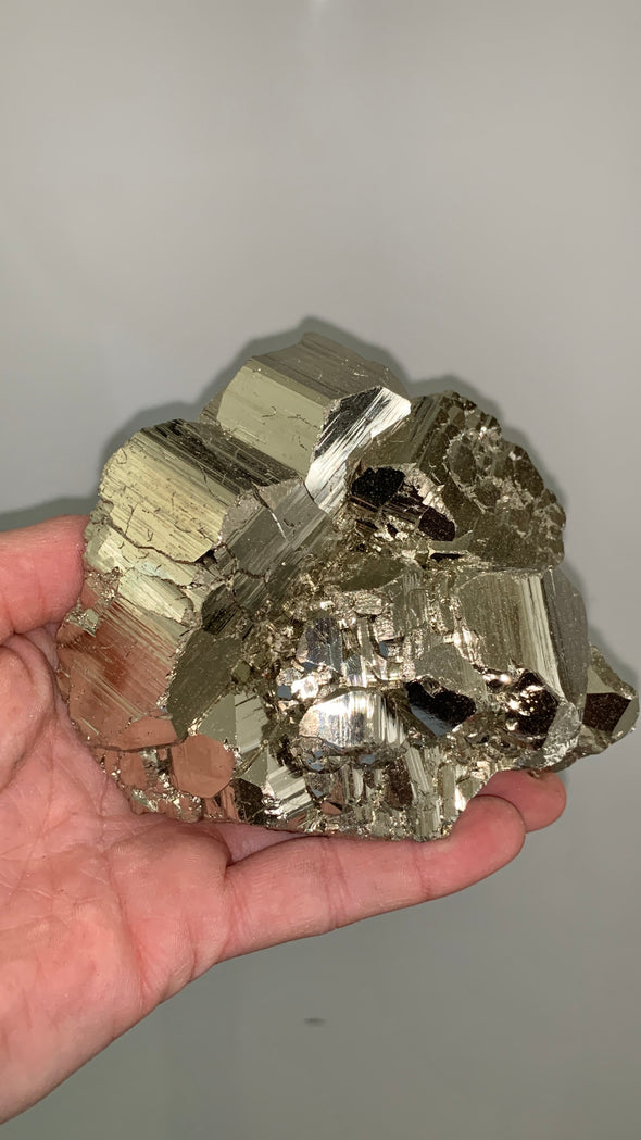 Incredible Pyrite - 593 Grams ! From Huanzala, Peru