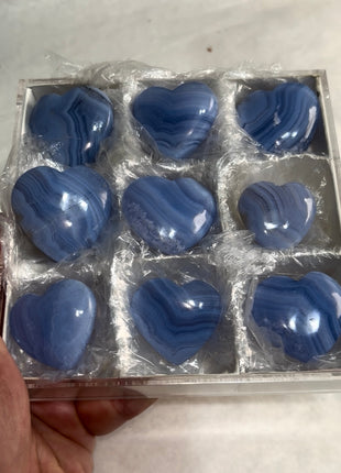 9 pieces ! Blue Lace Agate Lot