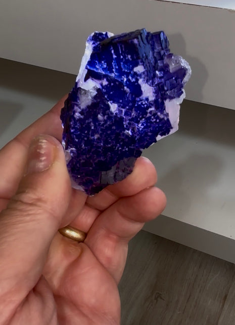Blurple Fluorite from Muzquiz, Mexico