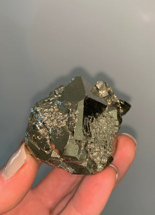 Octahedral Pyrite from Huanzala, Peru