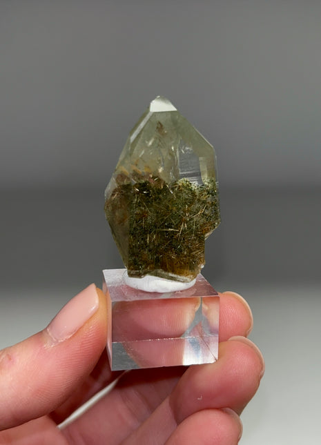 Rutile Green Chlorite Quartz - From Himachal Pradesh, Himalayas