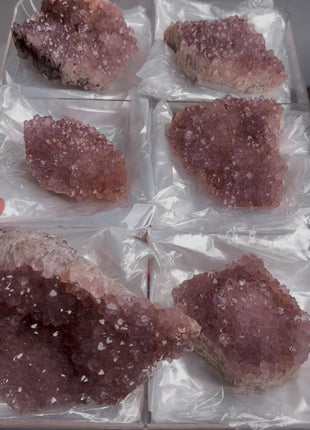 6 Pieces ! Elestial Pink Amethyst Lot From Alacam Mine