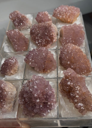 12 Pieces ! Elestial Pink Amethyst Lot From Alacam Mine