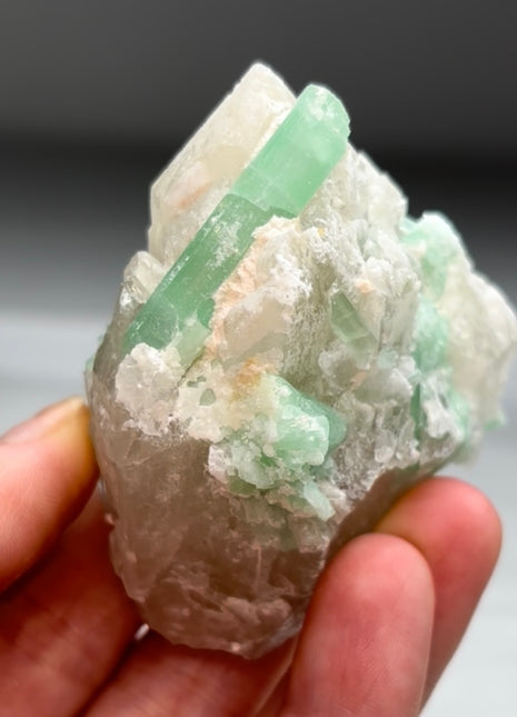 Seafoam Tourmaline with Quartz