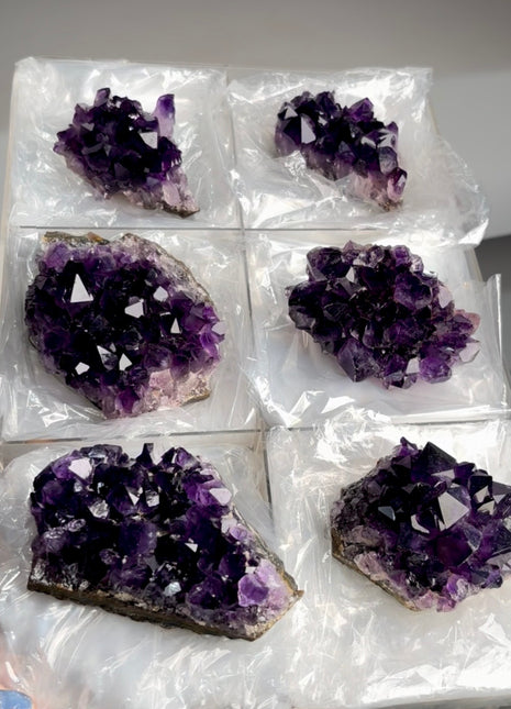 6 Pieces ! High Grade Amethyst Lot from Uruguay