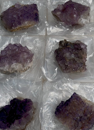 New find ! Pink and Purple Fluorite lot from Turkey, 6 Pieces !